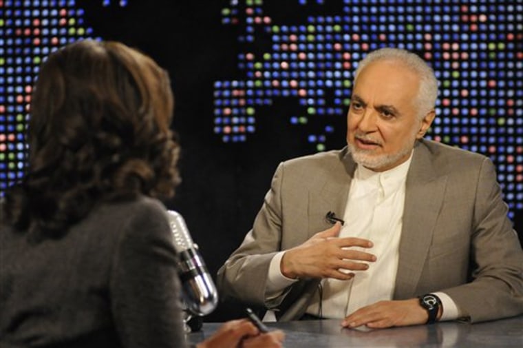 Guest host Soledad O'Brien interviews Imam Feisal Abdul Rauf during a live broadcast of Larry King Live on Wednesday.